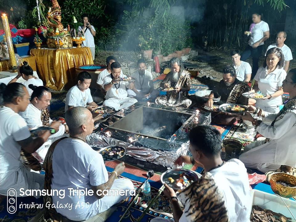 AJ Ruang at his samnak in Bangkok