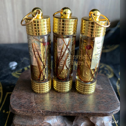107 wealth empowered talisman takrut with seven mystical holy items