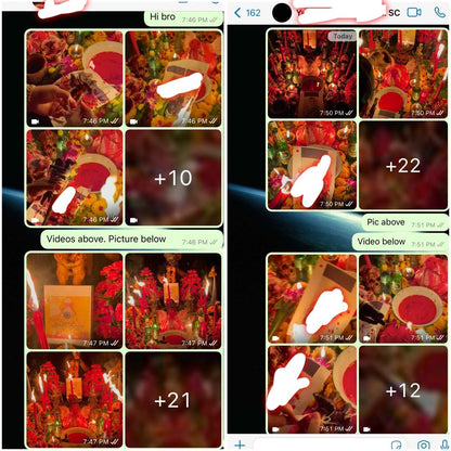 Additional view of ritual items included in the Extreme Love Ritual