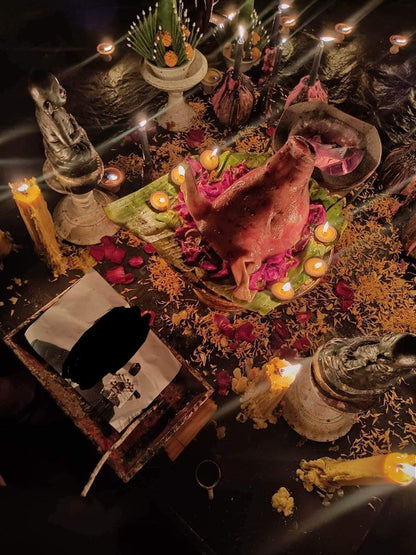 Spiritual items prepared for the 3rd party removal ritual