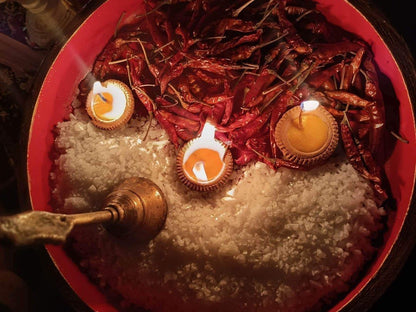 Additional view of the separation ritual set by AJ James
