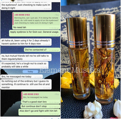 Bulu Perindu oil bottle with size reference