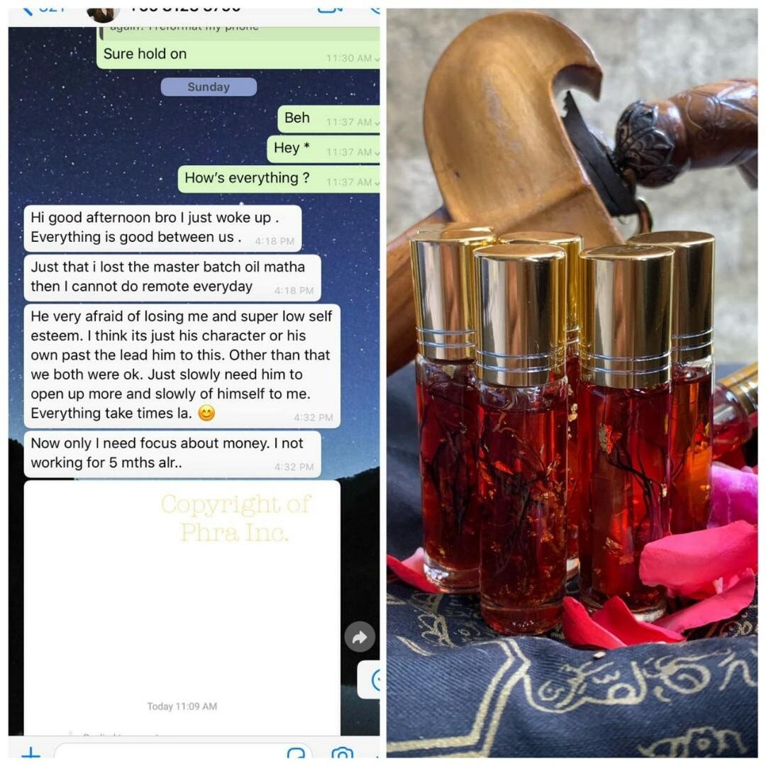 Bulu Perindu 12 gemstones oil, top view of the bottle