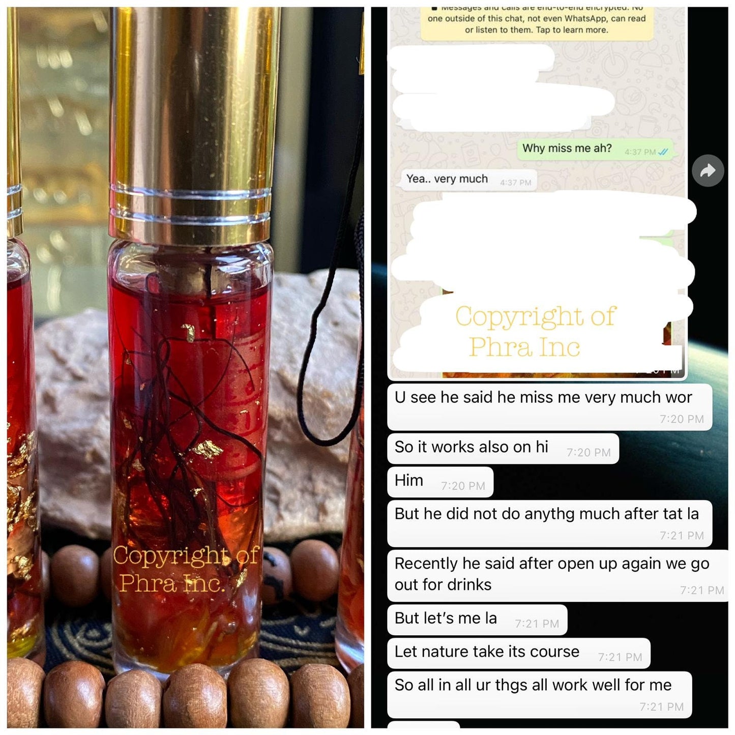 MASTER BATCH Love Attraction Maharaj Double Power Minyak Bulu Perindu Magic Love Root Charm Seduction Obsessed Love Oil Spell Witch Amulet