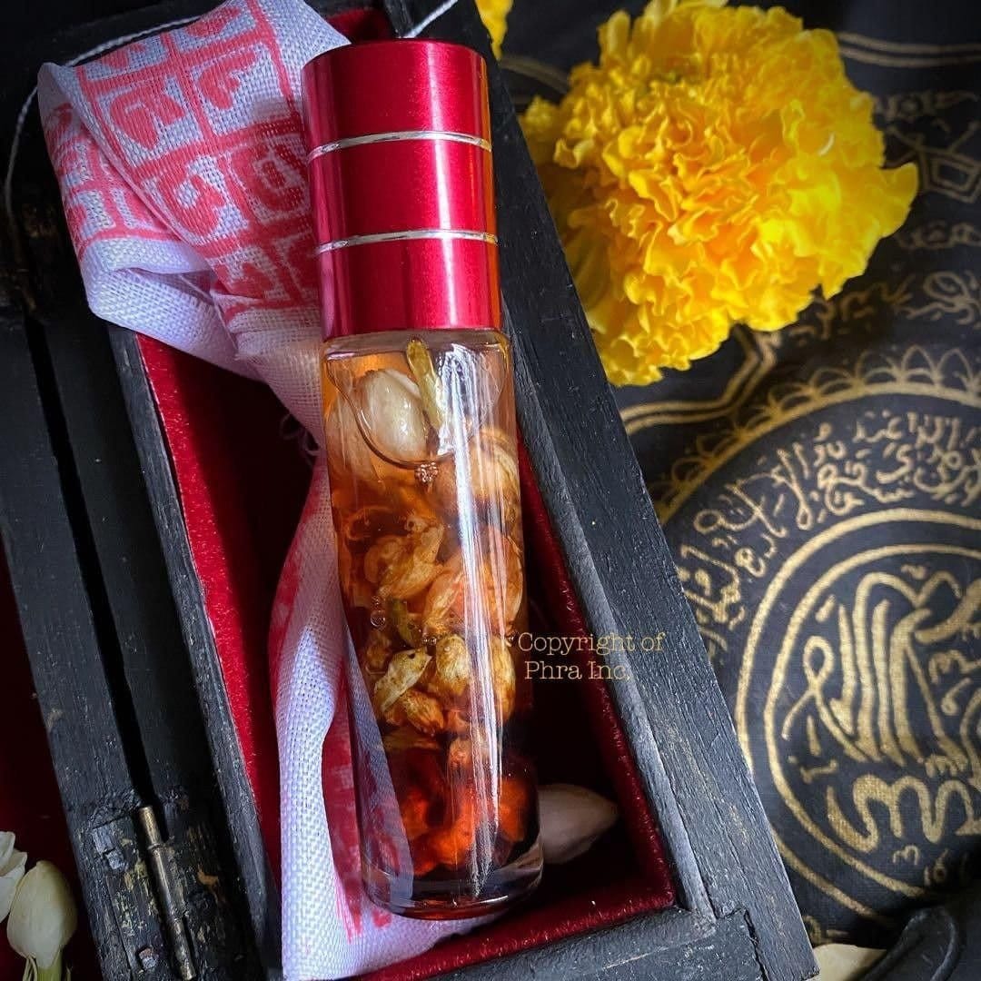 Queen of the Night Javanese love oil bottle, front view