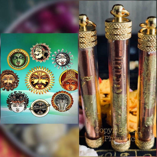 Navagraha Takrut – 9 Planets Hindu Charm for Luck & Destiny
