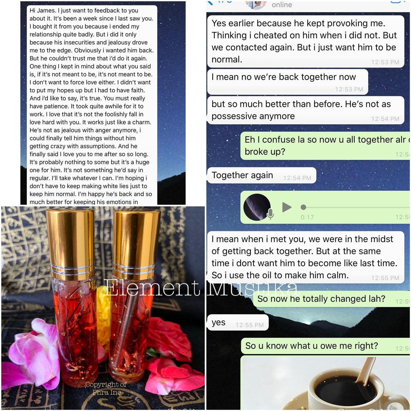 MASTER BATCH Love Attraction Maharaj Double Power Minyak Bulu Perindu Magic Love Root Charm Seduction Obsessed Love Oil Spell Witch Amulet