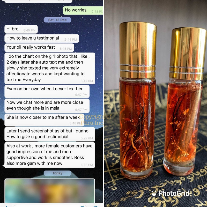 MASTER BATCH Love Attraction Maharaj Double Power Minyak Bulu Perindu Magic Love Root Charm Seduction Obsessed Love Oil Spell Witch Amulet