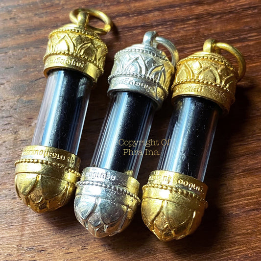 Takrut Kasatorn protection pendant by Kruba Noi, front view