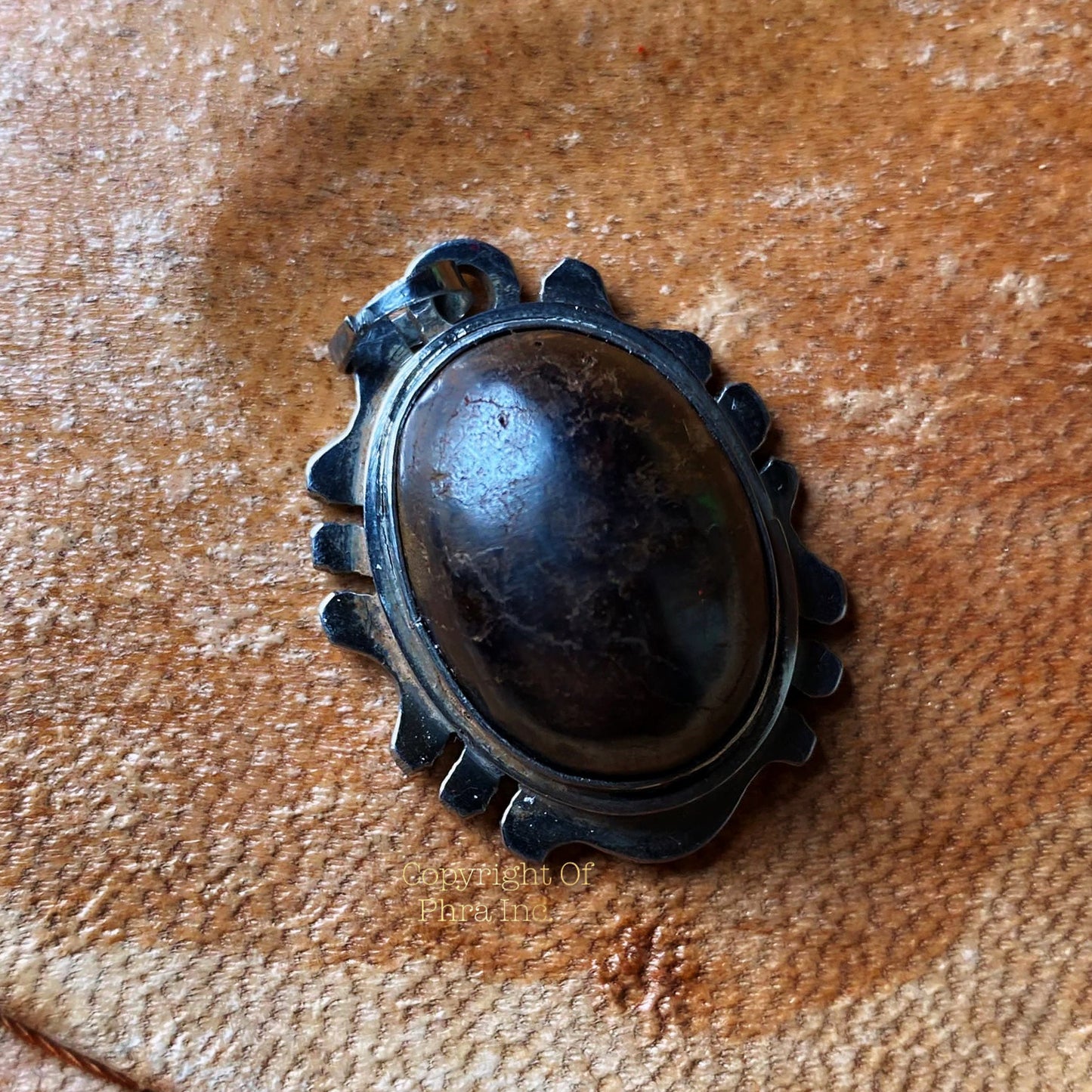 Powerful Protection Hebhab (هبهاب) & Healing Energy Healing Magical Munta Besi Spiritual Stone Pendant For Protection, Ward Off Evil, Khodam
