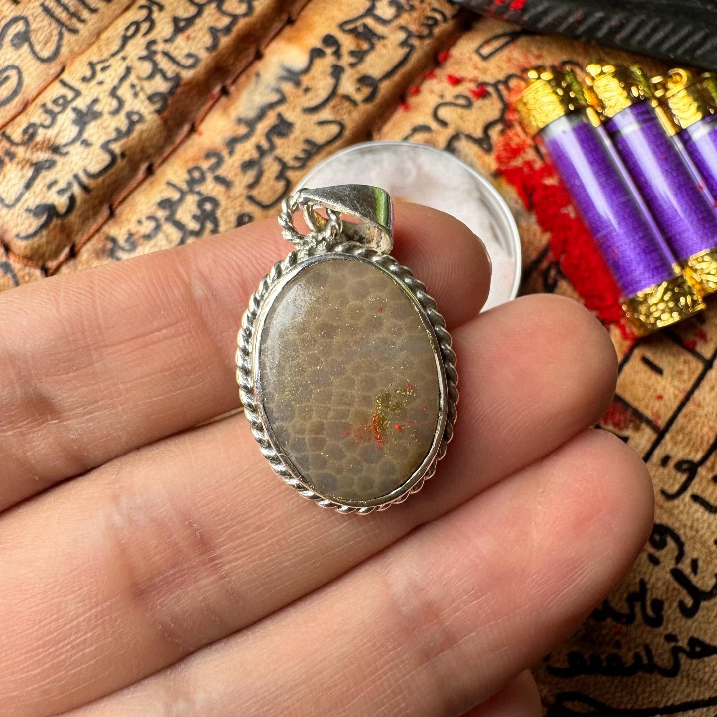 Nagamani Cobra Pearl Silver Pendant – Thai Amulet Charm