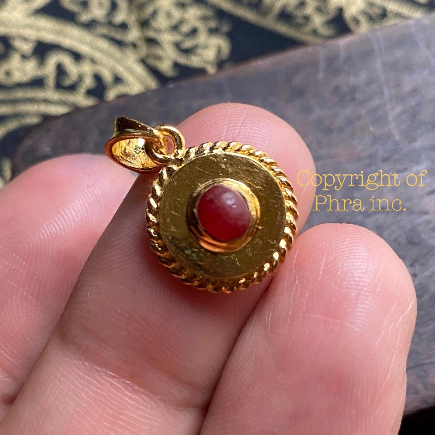 King Centipede Pearl Pendant – Gold Plated Silver, Wealth & Protection Amulet