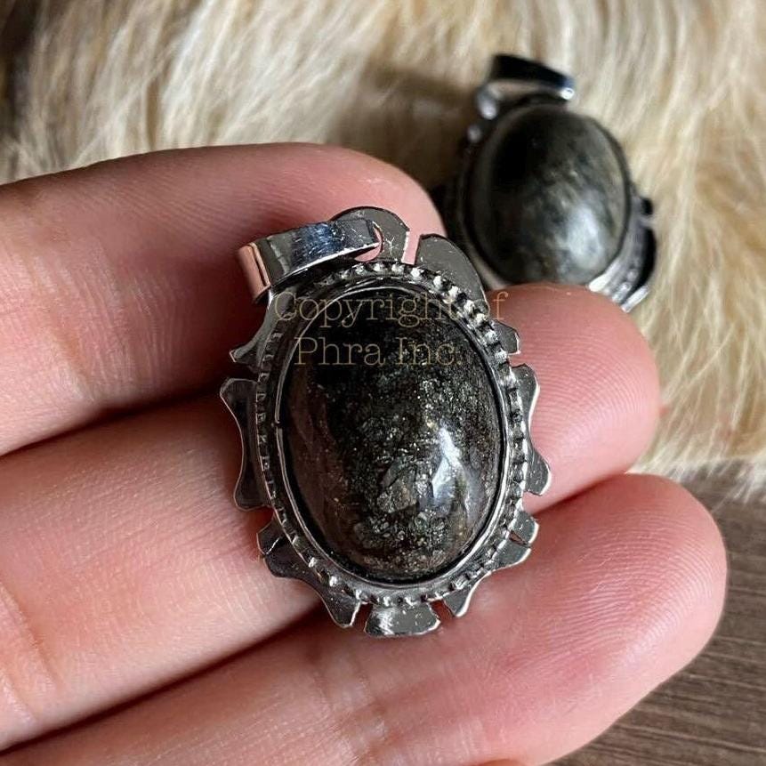 Powerful Lightning Stone (Batu Petir) - Protection, Strong Spiritual Energy, Internal Healing, Psychic Development - Spiritual Pendant/Ring