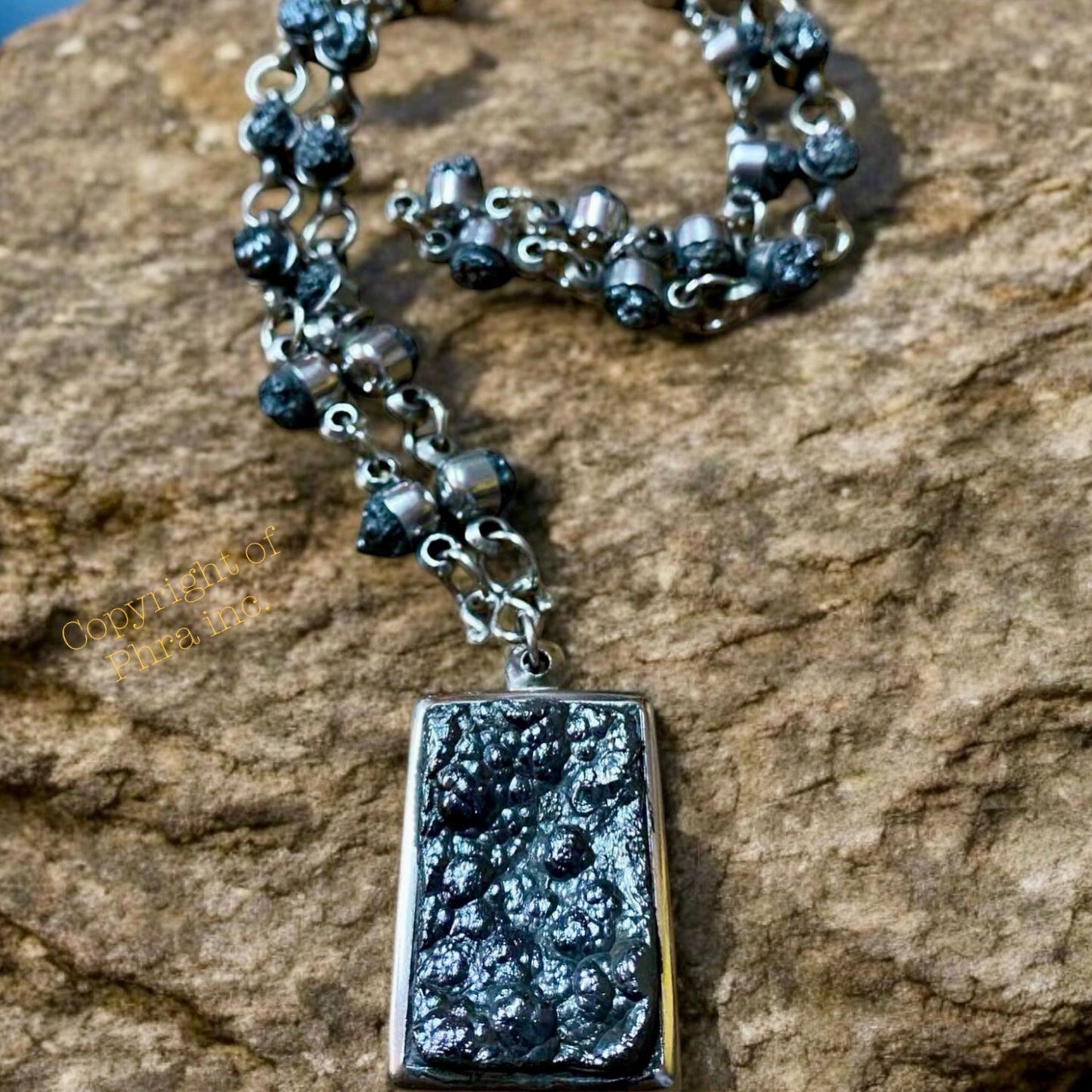 Powerful Divine Protection Healing Energy, Positive Aura, Black Magic & Spiritual Blocker Stone - LEKLAI TARAD Pendant Necklace Combo Unisex