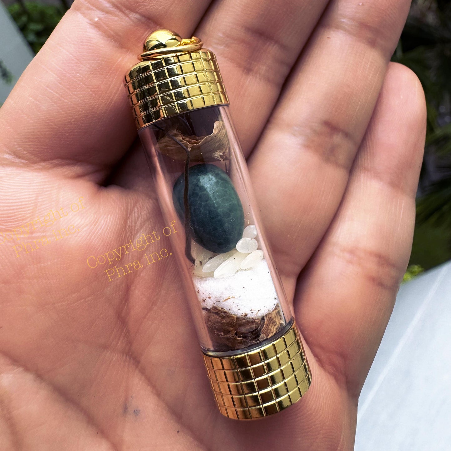 Poweful Green Cobra Pearl Nagamani, Money Attraction, Wealth Amulet, Mustika Bezoar, Attract Business Success, Limited Thai Charm Takrut