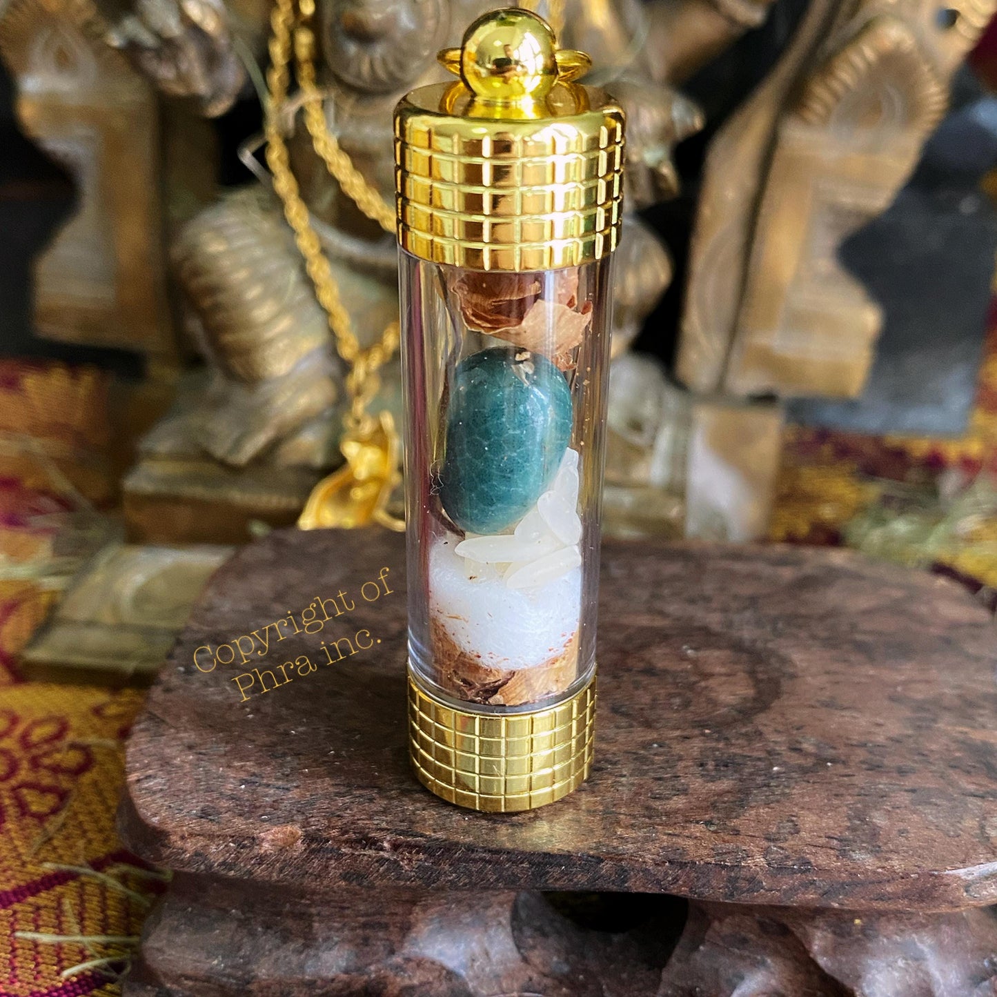 Poweful Green Cobra Pearl Nagamani, Money Attraction, Wealth Amulet, Mustika Bezoar, Attract Business Success, Limited Thai Charm Takrut