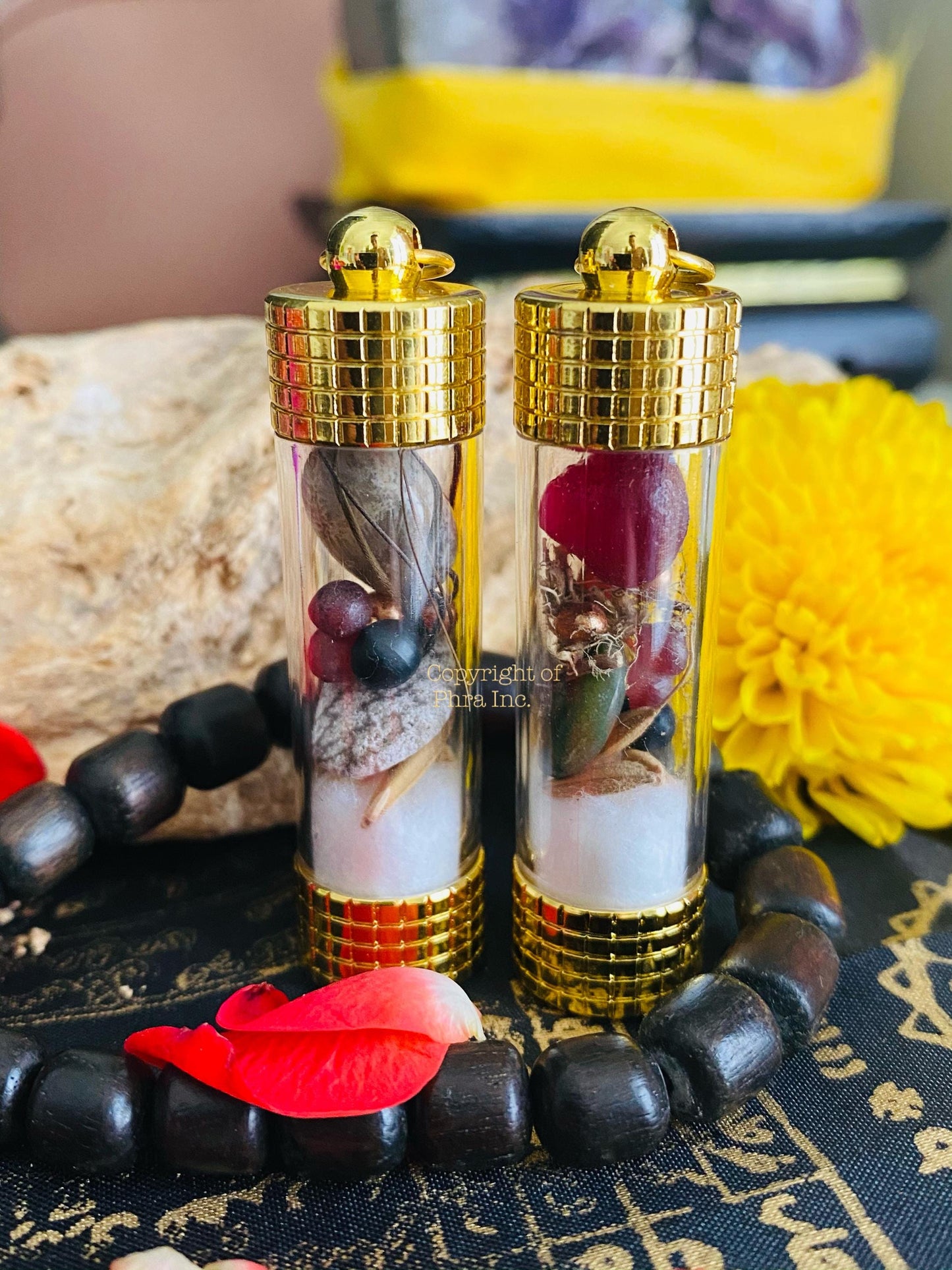 Powerful 5in1 Wealth & Gambling Luck Mustika Pearl Amulet – 5 Legendary Bezoar Stones Talisman with Nagamani Centipede Pearl