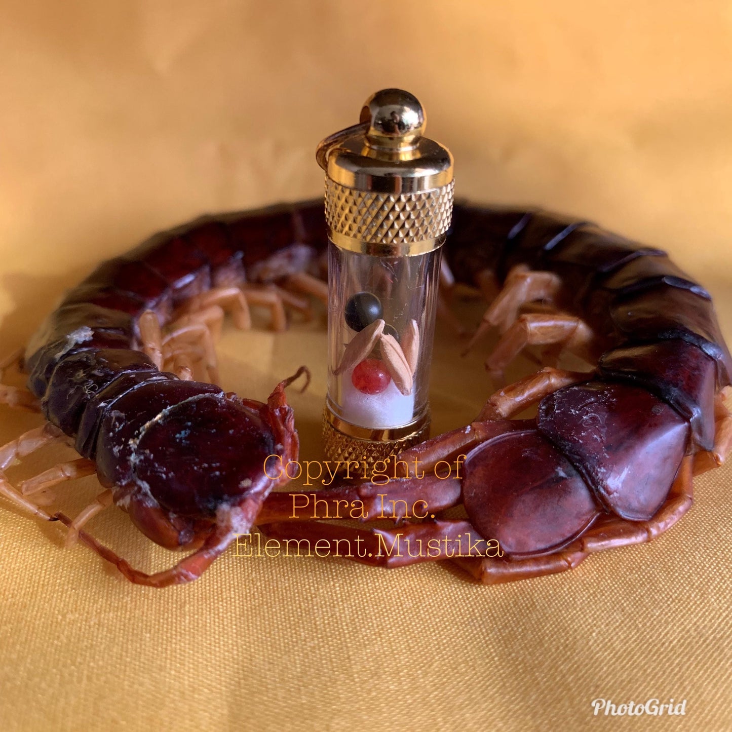 Gambling Luck & Wealth Attraction Amulet Pendant – Prosperity Money Talisman, King Centipede Mustika Pearl