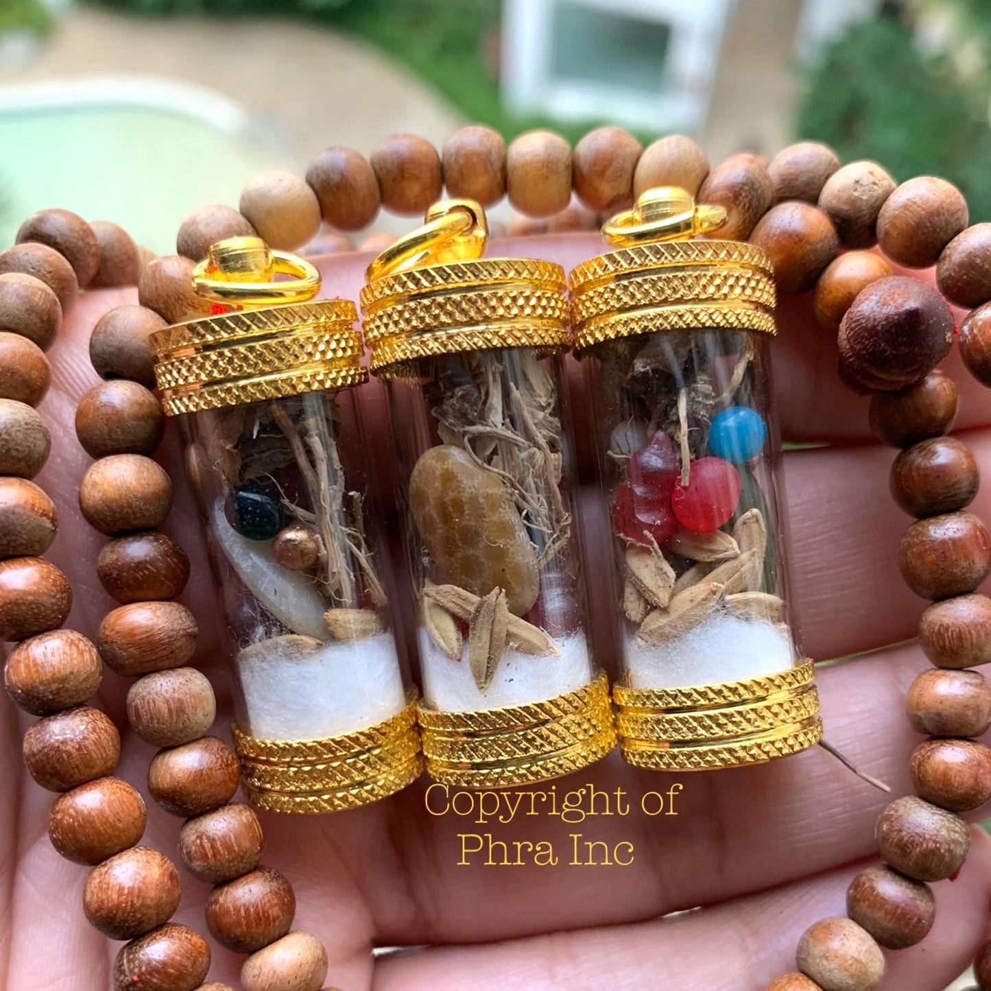 Powerful 5in1 Wealth & Gambling Luck Mustika Pearl Amulet – 5 Legendary Bezoar Stones Talisman with Nagamani Centipede Pearl