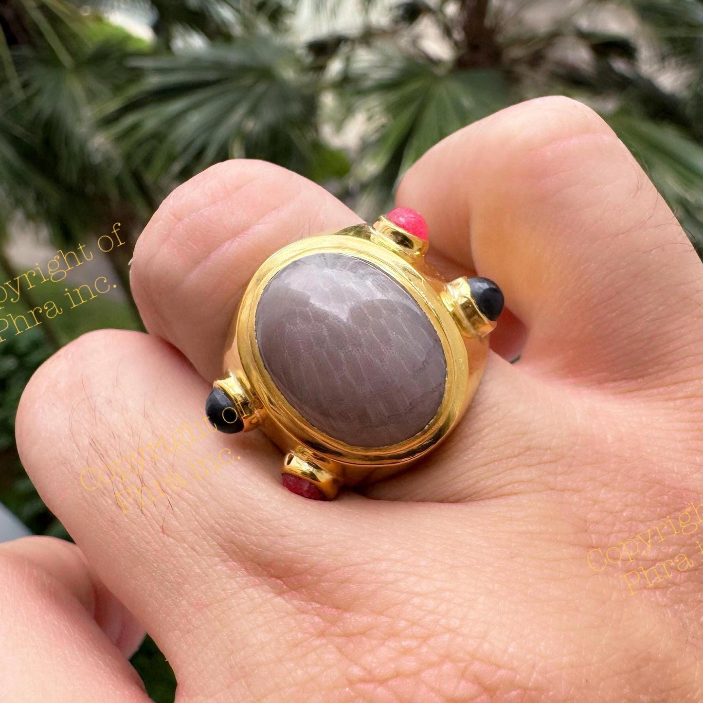 Nagamani Cobra Pearl Ring | King Cobra Wealth Amulet, Adjustable Silver Pendant