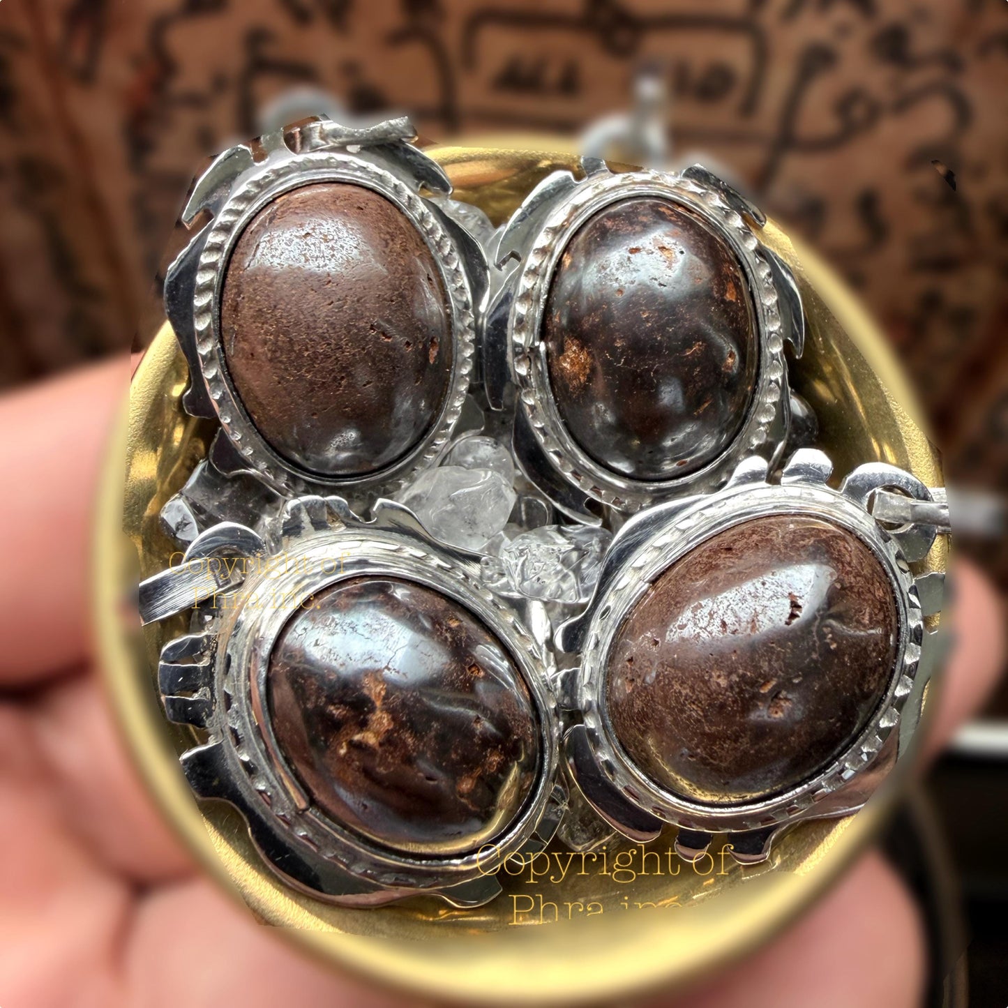 Powerful Protection Hebhab (هبهاب) & Healing Energy Healing Magical Munta Besi Spiritual Stone Pendant For Protection, Ward Off Evil, Khodam