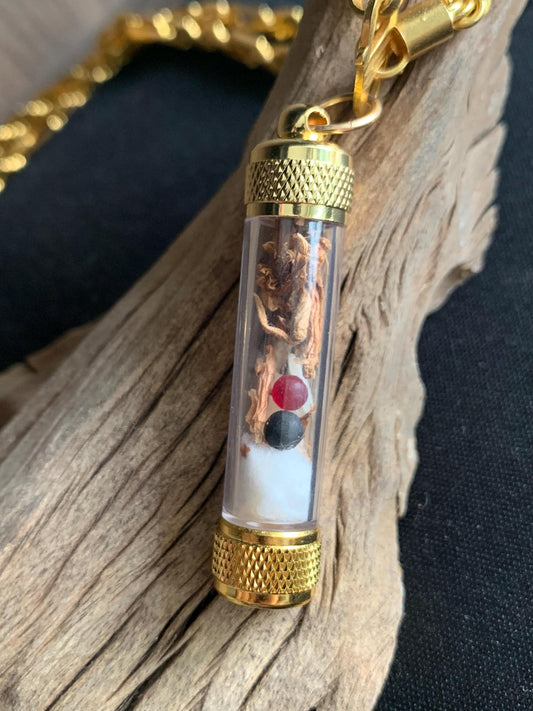Extremely Powerful Wealth & Money Attraction Amulet - Genuine King Centipede Pearl Mustika Gemstone - Lucky Talisman for Success Abundance