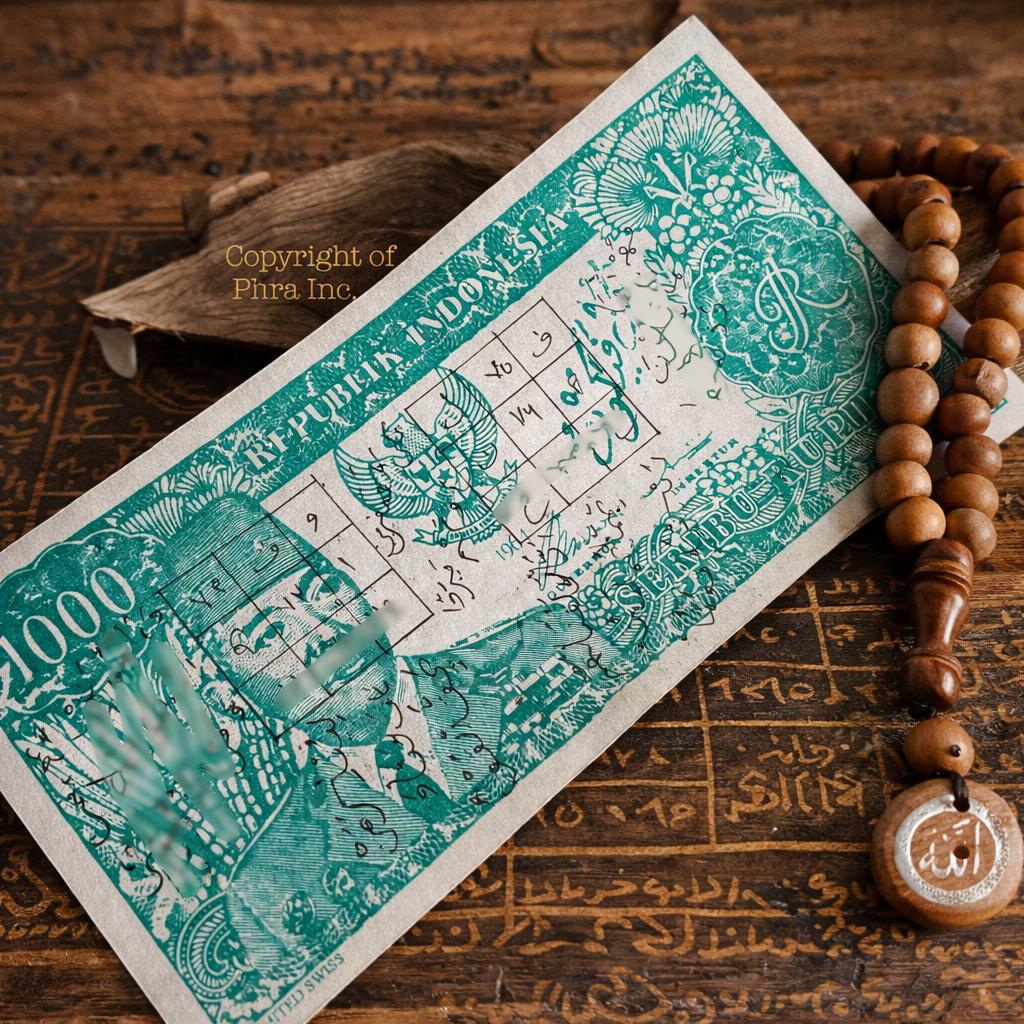 Powerful 2-in-1 Wealth Attraction Amulet — King Centipede Pearl × Ibu Duit “Mother of Money” Talisman - Prosperity, Good Luck, Wealth Takrut