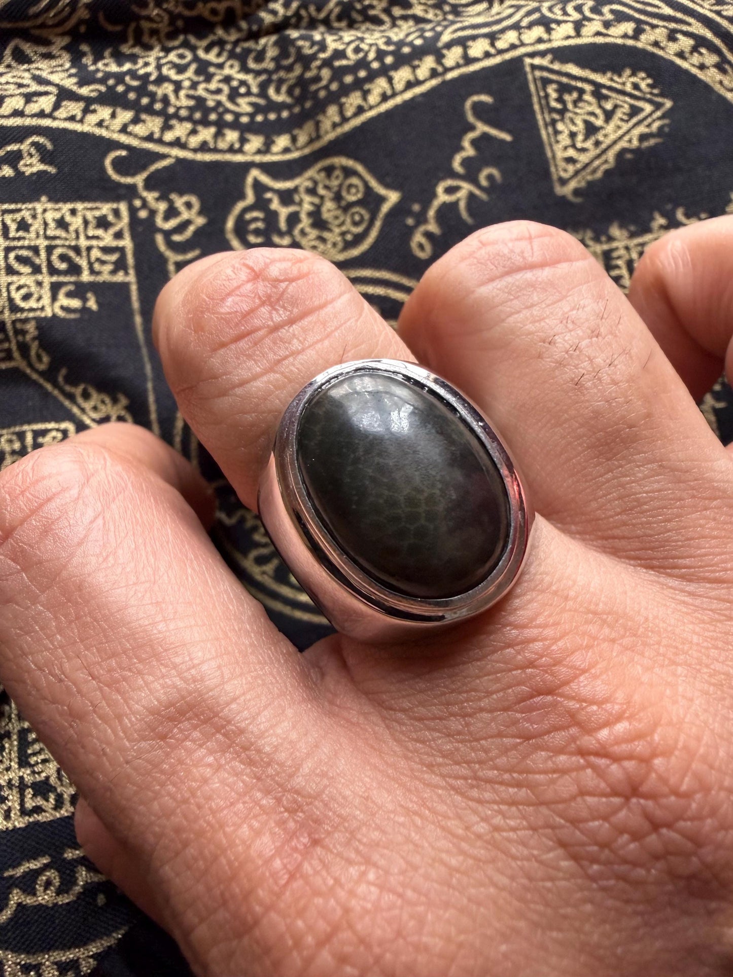 Powerful Wealth Luck Cobra Stone Ring | Mustika Amulet for Money, Luck, Gambling & Protection - Spiritual Gift, Talisman, Khodam