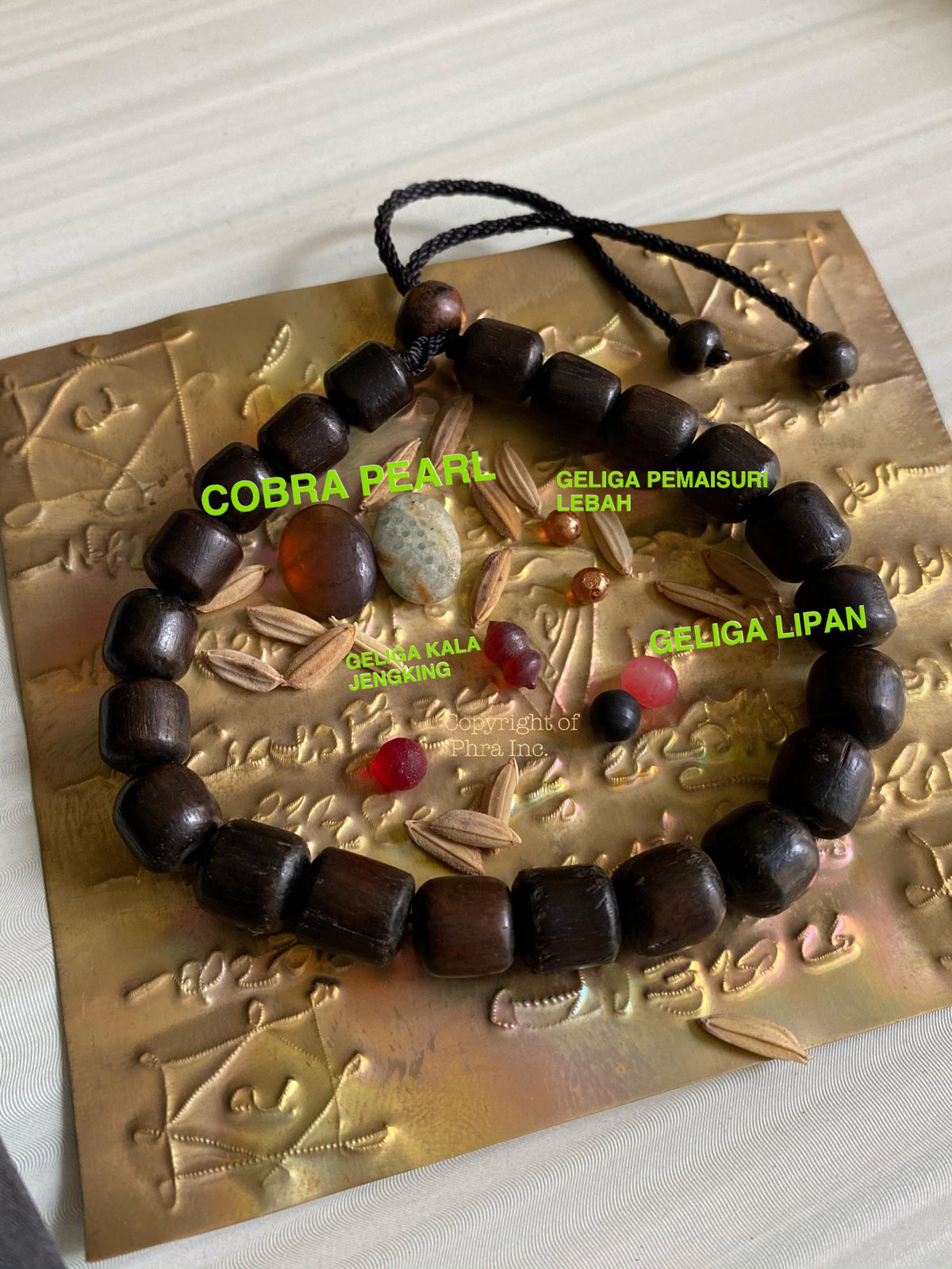 5 mustika pearls wealth takrut with packaging
