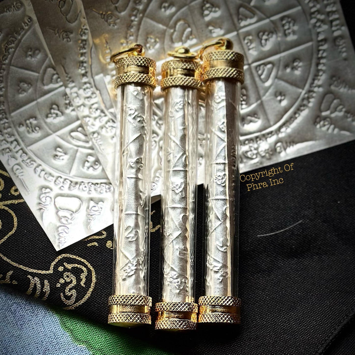Maha Setthi Millionaire Wealth Takrud - Thai Hand Drawn Amulet Yantra Talisman for Abundance, Prosperity & Protection
