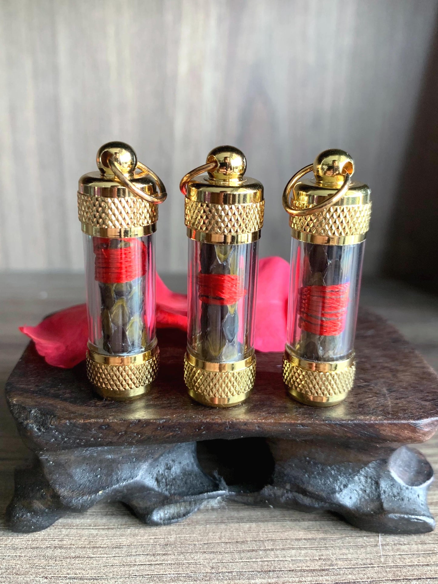 Protection & Luck Python Skin Dewa Yakong Amulet for Anti Black Magic and Evil Spirits Protection, Attract Fortune and Positive Energy