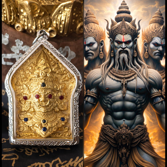 Extremely Powerful Asura King Amulet – Wealth, Protection, Wish Granting Talisman Tantric Spiritual Charm Pendant