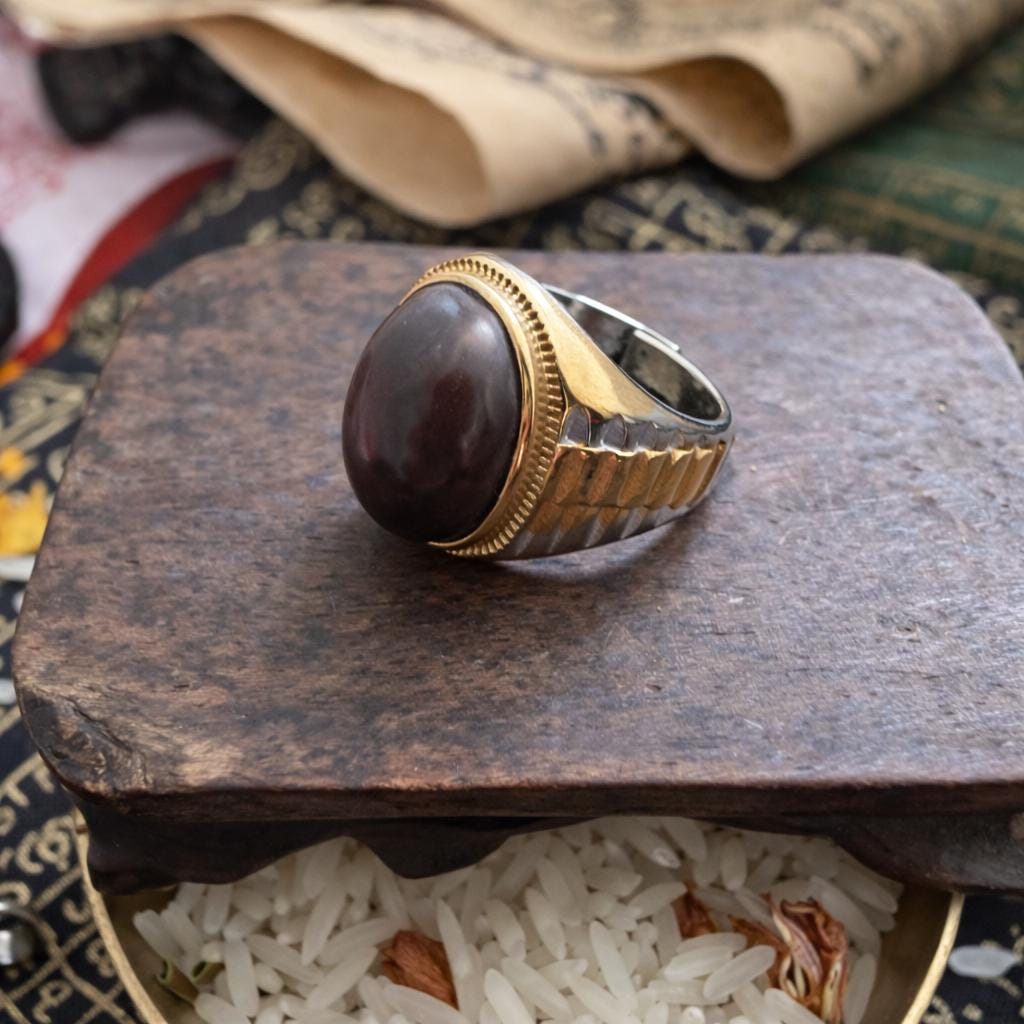 Powerful Protection Hebhab (هبهاب) & Healing Energy Healing Magical Munta Besi Spiritual Stone Pendant For Protection, Ward Off Evil, Khodam