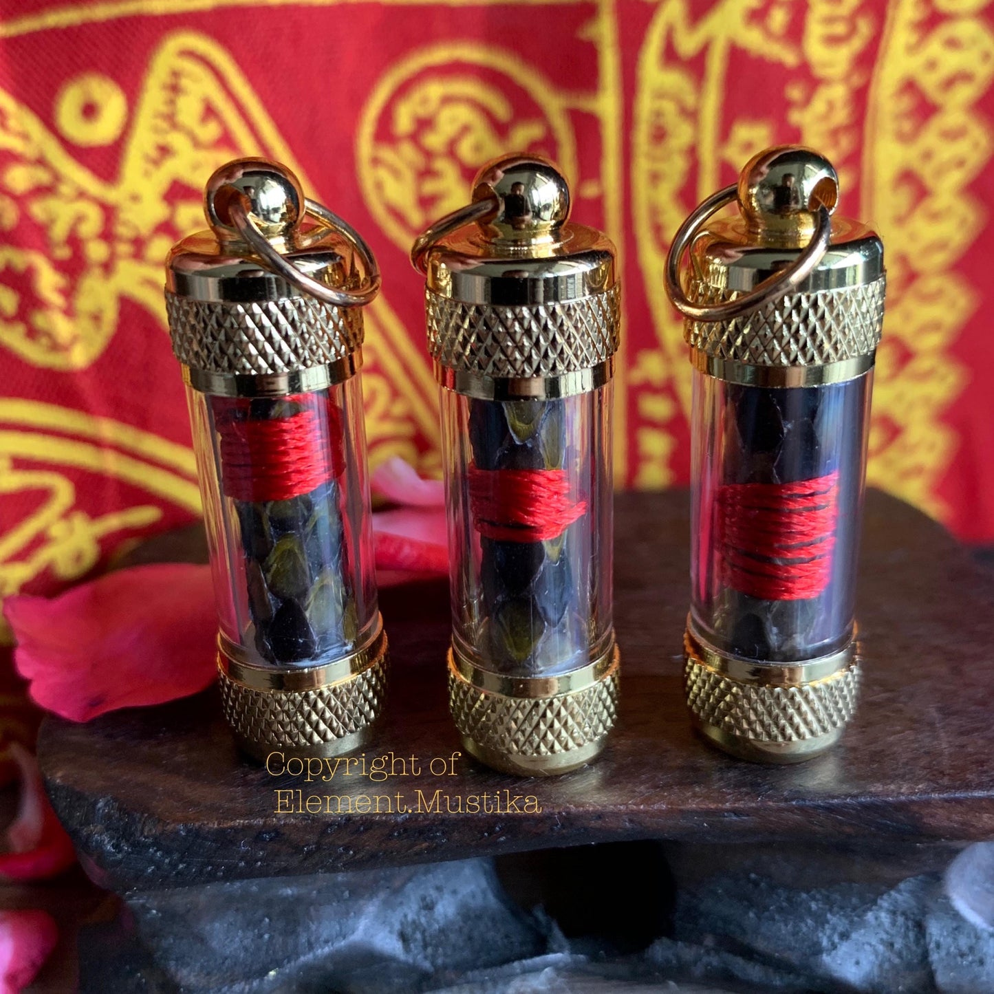 Protection & Luck Python Skin Dewa Yakong Amulet for Anti Black Magic and Evil Spirits Protection, Attract Fortune and Positive Energy