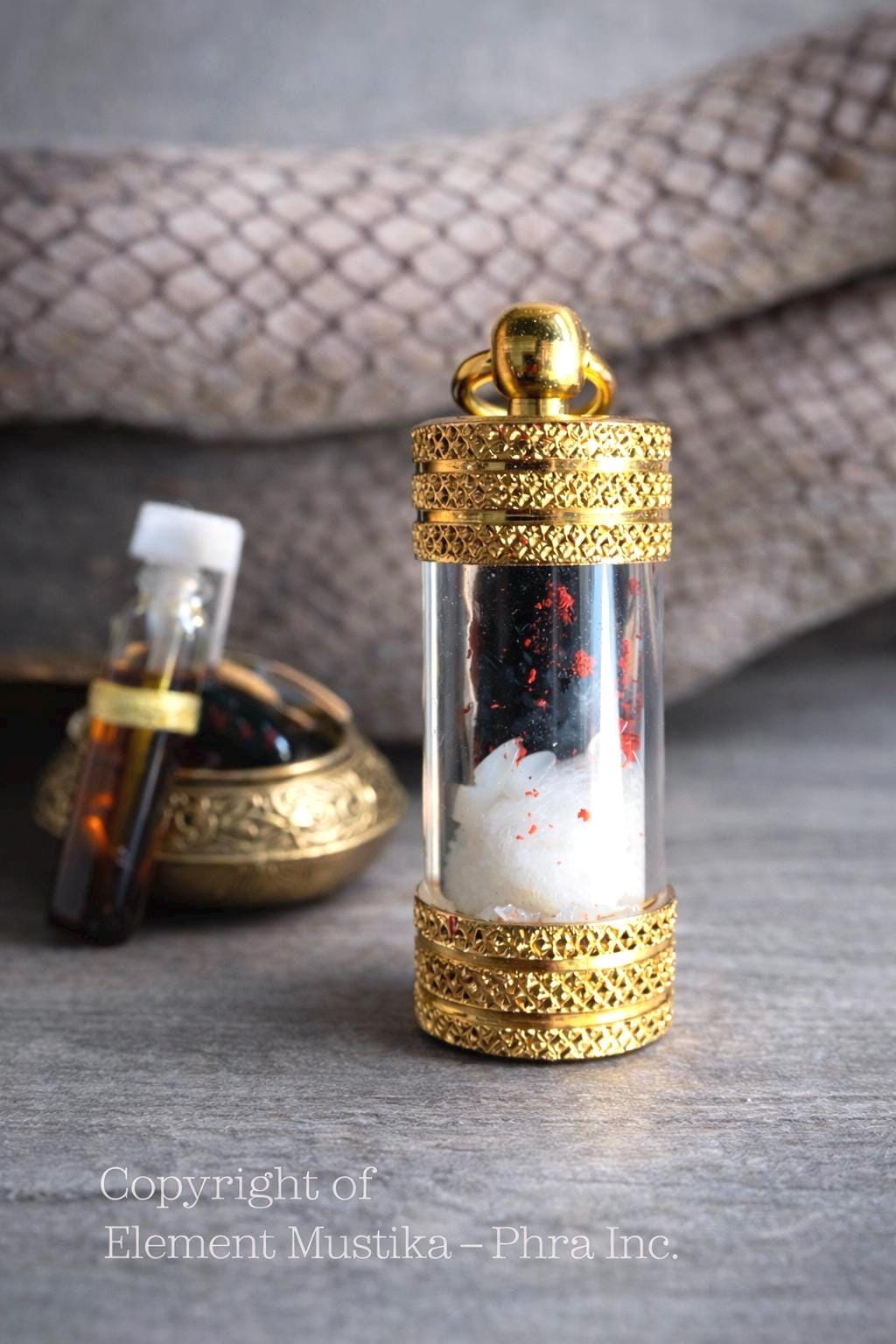 RARE Nagamani Black Cobra Pearl (Mustika Bezoar) King Cobra Genuine Naga Mani for Wealth, Fortune, Luck Attraction, Gambling, Amulet Khodam