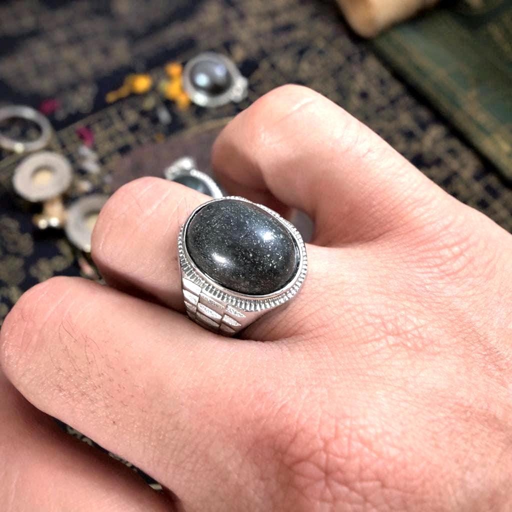 Powerful Lightning Stone (Batu Petir) - Protection, Strong Spiritual Energy, Internal Healing, Psychic Development - Spiritual Pendant/Ring