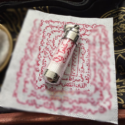 Personalized Taweez amulet, angled view