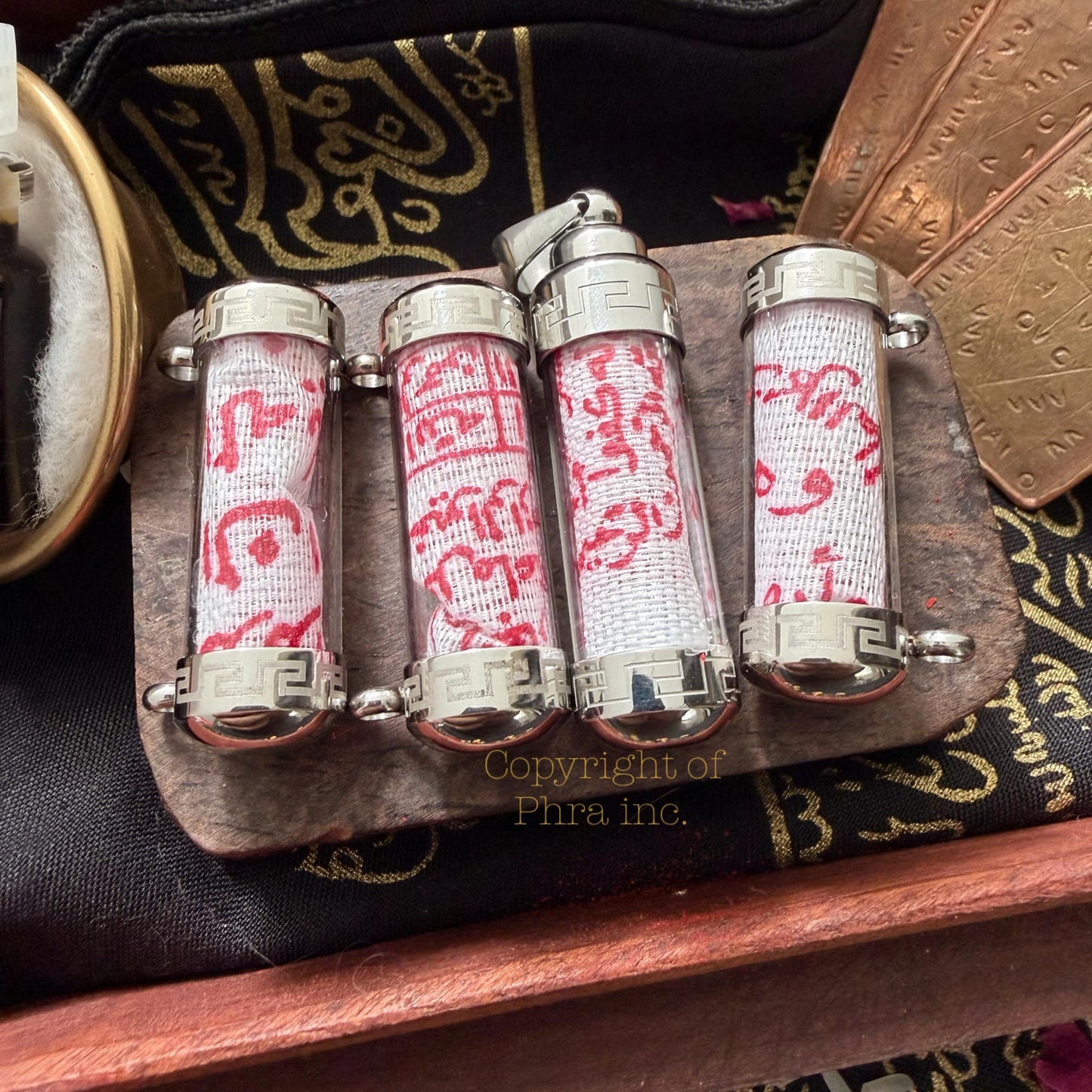 Personalized Taweez Amulet Necklace – Sufi Talisman for Protection, Rizq Wealth & Evil Eye, Islamic Spiritual Charm with Abjad Numerology