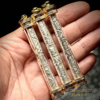 Millionaire Takrut wealth amulet in its casing