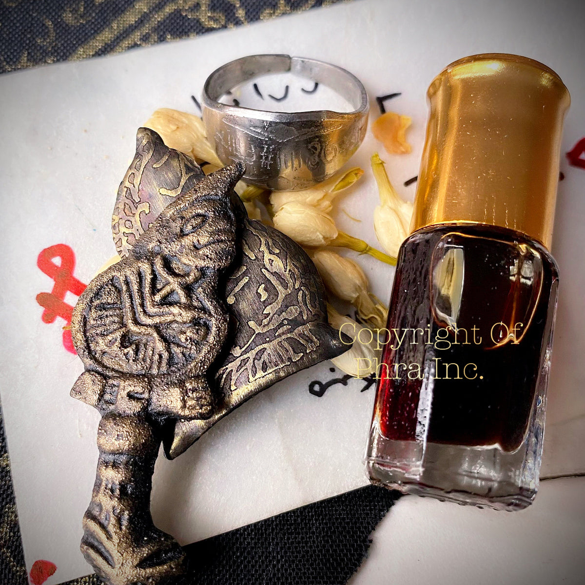 Semar Mesem miniature talismanic keris, close up