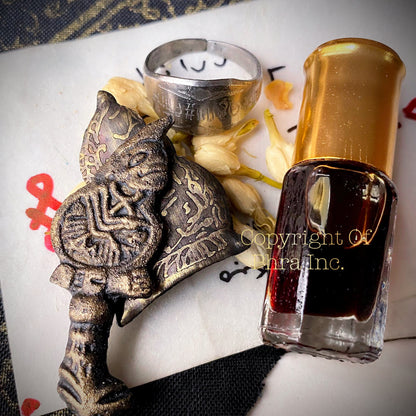 Semar Mesem miniature talismanic keris, close up