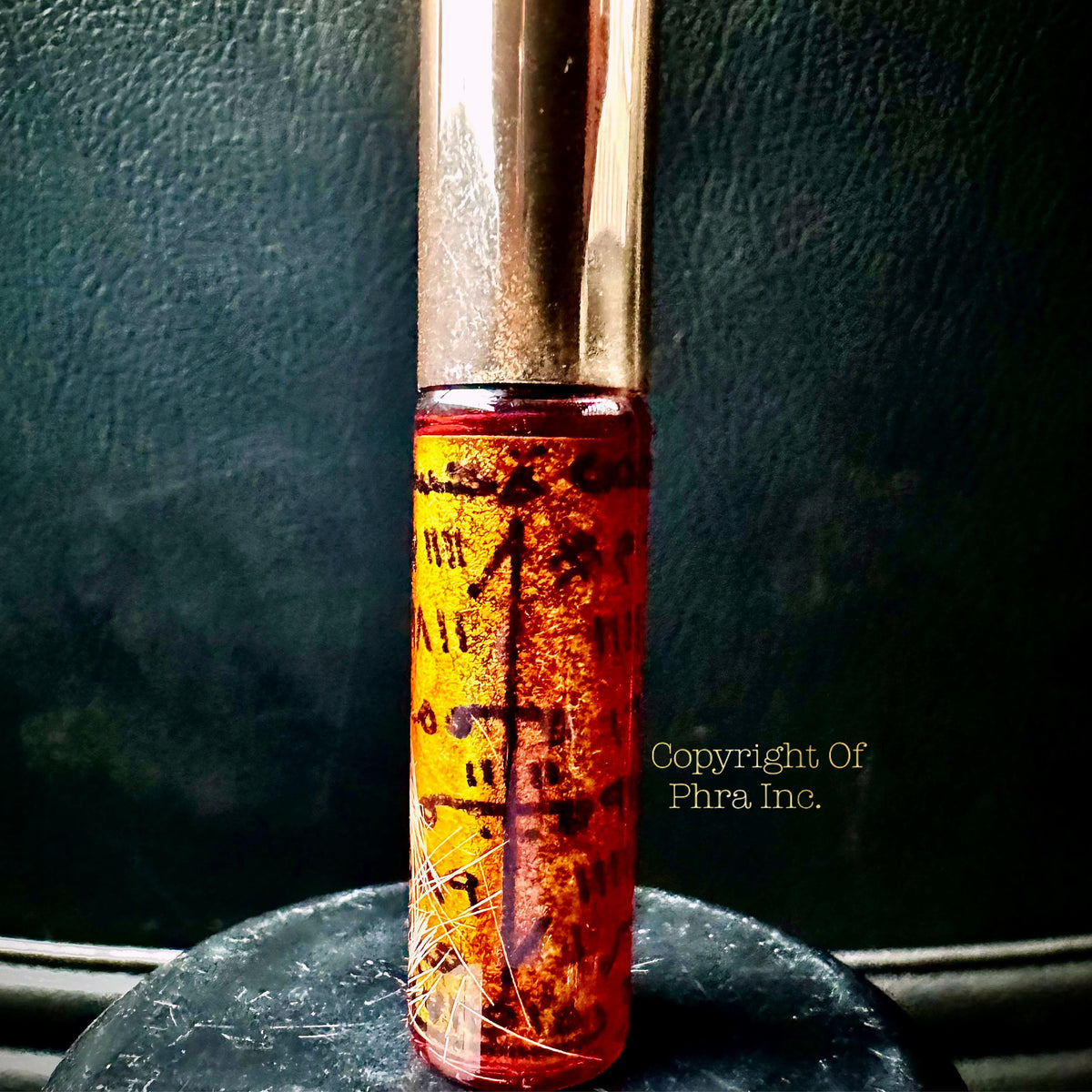 Tambang Liring Kejawen talisman oil, close up of the bottle