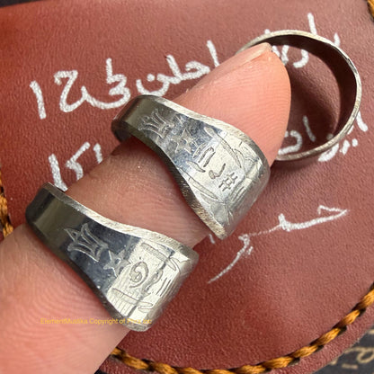 Wealth attraction talisman ring worn on the hand