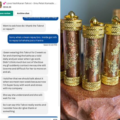 Vashikaran takrut blessing ceremony