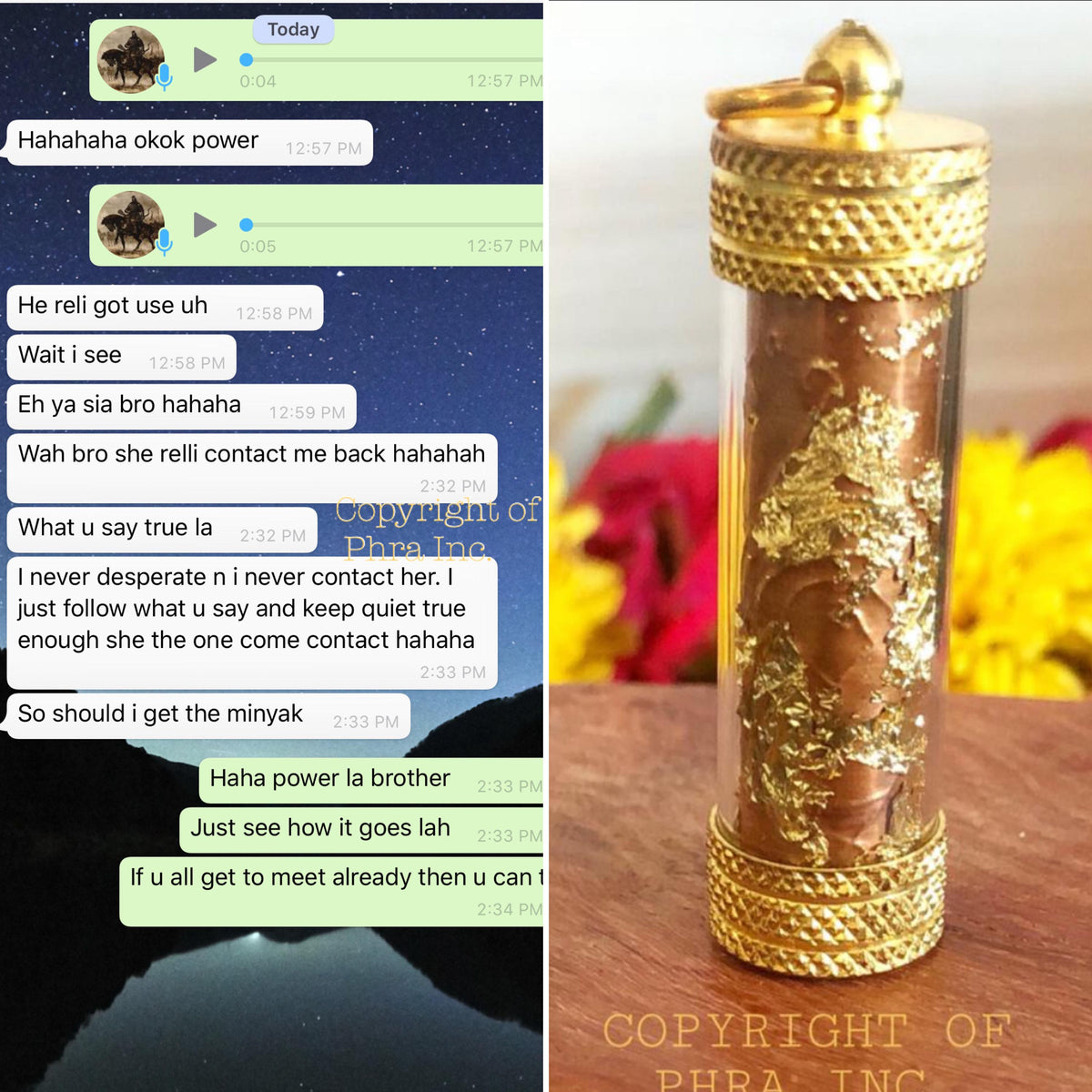 Vashikaran love taweez held in hand for scale