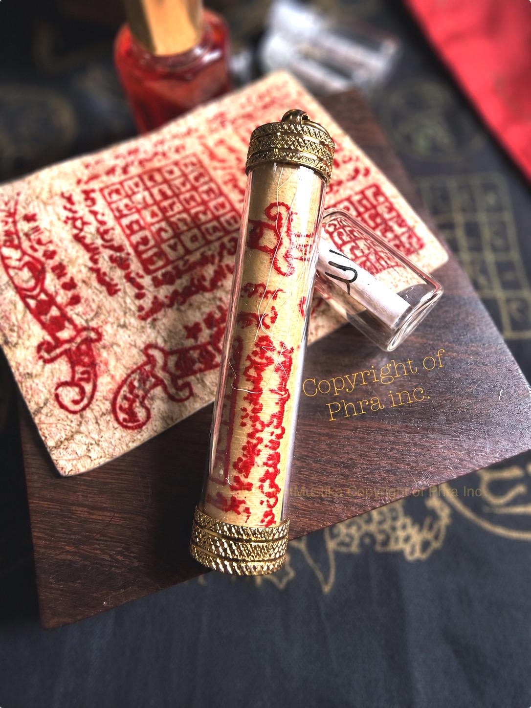 Rajah Kijang protection talisman, close up