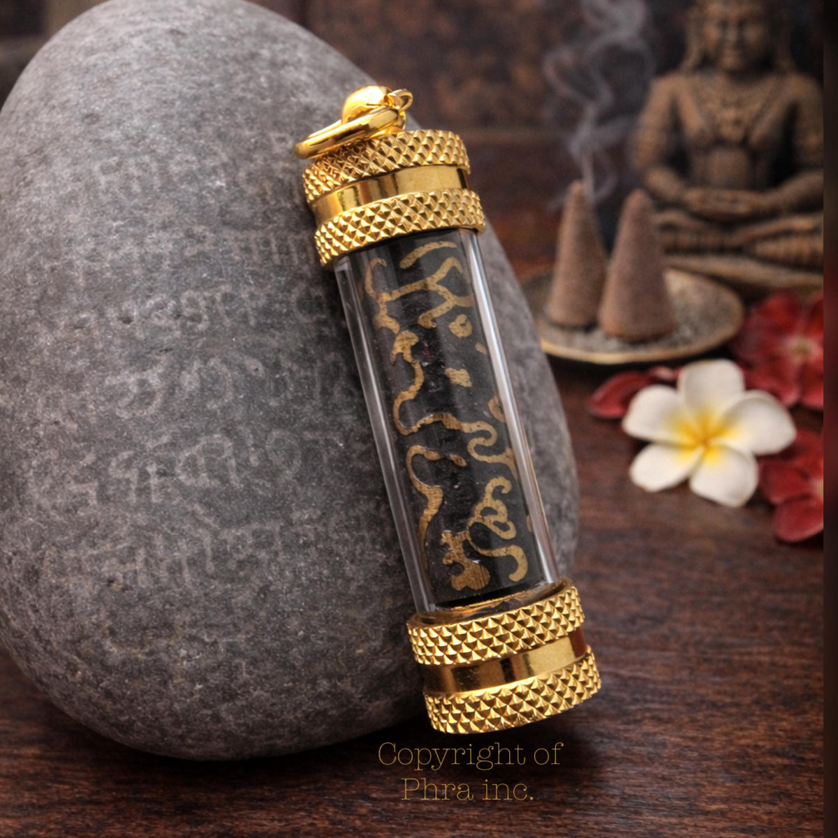 Close-up of the Batara Jawarah Kejawen takrut casing