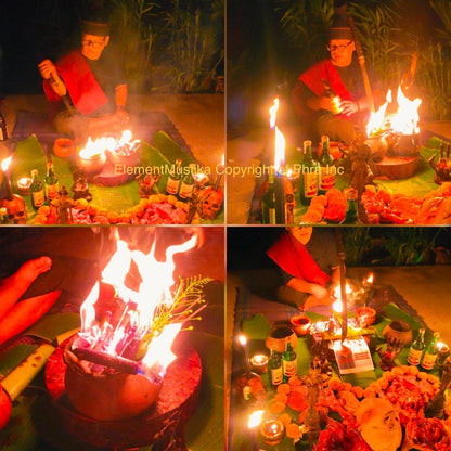 Ritual offerings and invocations used in the Phajan love sealing ceremony